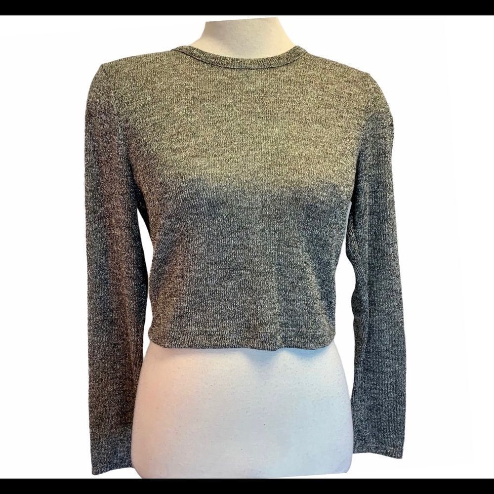 🛍3/$20 Forever 21 gold black long sleeve stretchy sweater